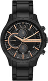  Shop Authentic Armani Exchange Chronograph Black Dial Black Steel Strap Watch For Men - AX2429 - Luxxuri