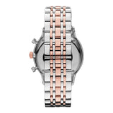  Shop Authentic Emporio Armani Chronograph White Dial Two Tone Steel Strap Watch For Men - AR0399 - Luxxuri