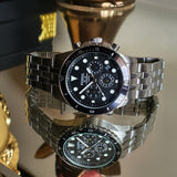  Shop Authentic Fossil FB-01 Chronograph Black Dial Silver Steel Strap Watch for Men - FS5837 - Luxxuri