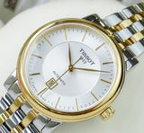  Shop Authentic Tissot T Classic Carson Premium White Dial Two Tone Steel Strap Watch for Women - T122.207.22.031.00 - Luxxuri