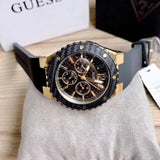  Shop Authentic Guess Overdrive Black Dial Black Rubber Strap Watch for Women - W0149L4 - Luxxuri