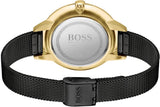  Shop Authentic Hugo Boss Symphony Black Dial Black Mesh Bracelet Watch for Women - 1502601 - Luxxuri