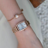  Shop Authentic Emporio Armani Gianni T Bar Quartz Crystals White Dial Rose Gold Steel Strap Watch For Women - AR11406 - Luxxuri