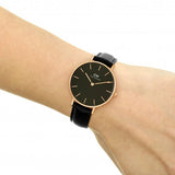  Shop Authentic Daniel Wellington Classic Petite Reading Black Dial Black Leather Strap Watch For Women - DW00100167 - Luxxuri