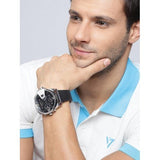  Shop Authentic Diesel Uber Chief Oversized 4 Time Black Dial Leather Strap Watch For Men - DZ7376 - Luxxuri