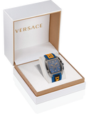  Shop Authentic Versace Iconic Dominus Chronograph Blue Dial Blue Rubber Strap Watch For Men - VE6H00323 - Luxxuri