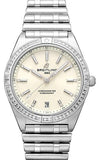  Shop Authentic Breitling Chronomat Automatic 36 Diamonds White Dial Silver Steel Strap Watch for Women - A10380591A1A1 - Luxxuri