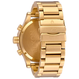 Nixon 51-30 Chrono Gold Dial Gold Steel Strap Watch for Men - A083-502
