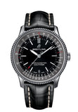  Shop Authentic Breitling Navitimer Automatic 38mm Black Dial Black Leather Strap Mens Watch - A17325241B1P1 - Luxxuri