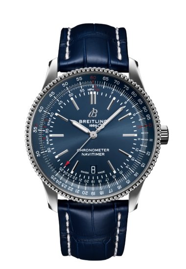  Shop Authentic Breitling Navitimer Automatic 41 Blue Dial Blue Leather Strap Watch for Men - A17326161C1P3 - Luxxuri