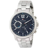  Shop Authentic Tommy Hilfiger London Chronograph Quartz Blue Dial Silver Steel Strap Watch for Men - 1791534 - Luxxuri