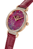  Shop Authentic Swarovski Passage Moon Phase Red Dial Red Leather Strap Watch for Women - 5613323 - Luxxuri