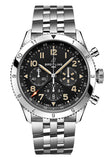  Shop Authentic Breitling Super Avi B04 Chronograph GMT 46 P-51 Mustang Black Dial Silver Steel Strap Watch for Men - AB04453A1B1A1 - Luxxuri