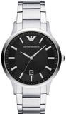  Shop Authentic Emporio Armani Renato Quartz Black Dial Silver Steel Strap Watch For Men - AR11181 - Luxxuri