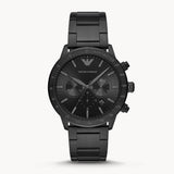  Shop Authentic Emporio Armani Mario Chronograph Black Dial Black Steel Strap Watch For Men - AR11242 - Luxxuri