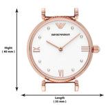  Shop Authentic Emporio Armani Gianni T-Bar Quartz White Dial Rose Gold Steel Strap Watch For Women - AR11267 - Luxxuri