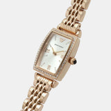  Shop Authentic Emporio Armani Gianni T Bar Quartz Crystals White Dial Rose Gold Steel Strap Watch For Women - AR11406 - Luxxuri