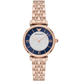  Shop Authentic Emporio Armani Gianni T-Bar Quartz Crystals Black Dial Gold Steel Strap Watch For Women - AR11423 - Luxxuri