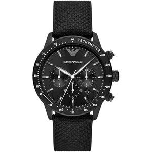  Shop Authentic Emporio Armani Mario Chronograph Quartz Black Dial Black Nylon Strap Watch For Men - AR11453 - Luxxuri