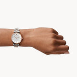  Shop Authentic Emporio Armani Gianni T Bar White Dial Two Tone Steel Strap Watch For Women - AR1926 - Luxxuri