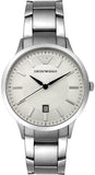  Shop Authentic Emporio Armani Classic Quartz White Dial Silver Steel Strap Watch For Men - AR2431 - Luxxuri