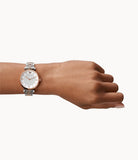  Shop Authentic Emporio Armani Gianni T Bar Analog White Dial Two Tone Steel Strap Watch For Women - AR2076 - Luxxuri