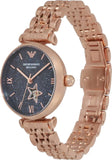  Shop Authentic Emporio Armani Meccanico Crystals Black Dial Rose Gold Steel Strap Watch For Women - AR60043 - Luxxuri