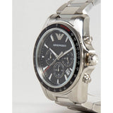  Shop Authentic Emporio Armani Sigma Chronograph Black Dial Silver Steel Strap Watch For Men - AR6098 - Luxxuri