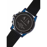  Shop Authentic Armani Exchange Outerbanks Chronograph Black Dial Black Silicone Strap Watch For Men - AX1339 - Luxxuri