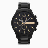  Shop Authentic Armani Exchange Hampton Chronograph Black Dial Black Steel Strap Watch For Men - AX2164 - Luxxuri