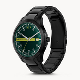 Shop Authentic Armani Exchange Hampton Black Dial Black Steel Strap Watch For Men - AX2407 - Luxxuri