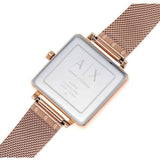  Shop Authentic Armani Exchange Lola Quartz Silver Dial Rose Gold Mesh Strap Watch For Women - AX5802 - Luxxuri