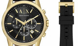  Shop Authentic Armani Exchange Outerbanks Chronograph Black Dial Black Leather Strap Watch For Men - AX7133 - Luxxuri