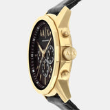  Shop Authentic Armani Exchange Outerbanks Chronograph Black Dial Black Leather Strap Watch For Men - AX7133 - Luxxuri