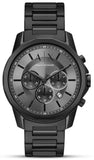  Shop Authentic Armani Exchange Chronograph Black Dial Black Steel Strap Watch For Men - AX7140 - Luxxuri