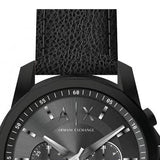  Shop Authentic Armani Exchange Banks Chronograph Black Dial Black Leather Strap Watch For Men - AX1724 - Luxxuri