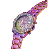  Shop Authentic Guess Confetti Chronograph Crystals Multicolor Dial Purple Steel Strap Watch For Women - GW0483L5 - Luxxuri