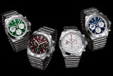  Shop Authentic Breitling Chronomat B01 42 Six Nations England White Dial Silver Steel Strap Watch for Men - AB0134A71A1A1 - Luxxuri