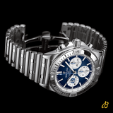  Shop Authentic Breitling Chronomat B01 42 Six Nations Scotland Blue Dial Silver Steel Strap Watch for Men - AB0134A51C1A1 - Luxxuri