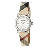  Shop Authentic Burberry The City Nova Silver Dial Brown Leather Strap Watch for Women - BU9212 - Luxxuri