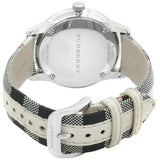  Shop Authentic Burberry The Classic Horseferry Silver Dial Black Leather Strap Watch for Men - BU10002 - Luxxuri