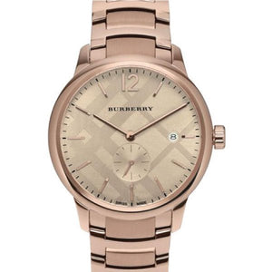  Shop Authentic Burberry The Classic Rose Gold Dial Rose Gold Steel Strap Watch for Men - BU10013 - Luxxuri