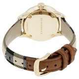  Shop Authentic Burberry Classic Champagne Gold Dial Horseferry Leather Strap Watch for Women - BU10104 - Luxxuri