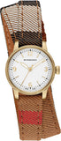  Shop Authentic Burberry Utilitarian White Dial Multicolor Leather Strap Watch for Women - BU7851 - Luxxuri