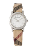  Shop Authentic Burberry The City Nova Silver Dial Brown Leather Strap Watch for Women - BU9212 - Luxxuri