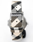  Shop Authentic Burberry The City Nova Silver Dial White Leather Strap Watch for Women - BU9022 - Luxxuri