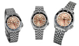  Shop Authentic Seiko 5 Sports GMT Thong Sia Limited Edition Brown Dial Silver Steel Strap Watch for Men - SSK043K1 - Luxxuri