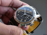  Shop Authentic Breitling Avi Ref. 765 1953 Re-Edition Black Dial Black Leather Strap Watch for Men - AB0920131B1X1 - Luxxuri