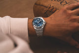  Shop Authentic Breitling Chronomat GMT 40 Blue Dial Silver Steel Strap Watch for Men - A32398101C1A1 - Luxxuri