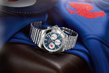  Shop Authentic Breitling Chronomat B01 42 Six Nations France Blue Dial Silver Steel Strap Watch for Men - AB0134A81C1A1 - Luxxuri